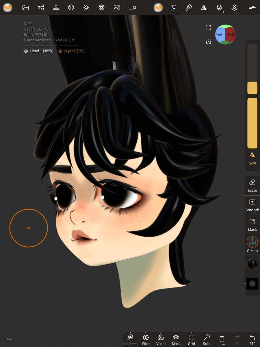 annaArtTiHi's tweet photo. Made a little thing. Also finished the hair yesterday but I don't have time to post that rn, but here's a sneak peek in the last picture. #art #3dart #cute #bunnydoll #3dmodeling https://t.co/JGpCJko0rt