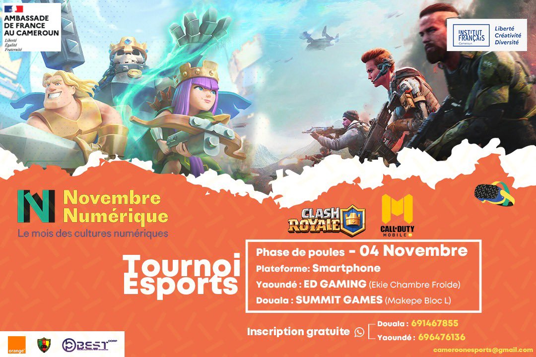 ESportsANews's tweet photo. @BESTCORP_CMR
Register today https://t.co/jvhisuGU91
#esports #levelup #novembergaming https://t.co/sr1x1dIixM