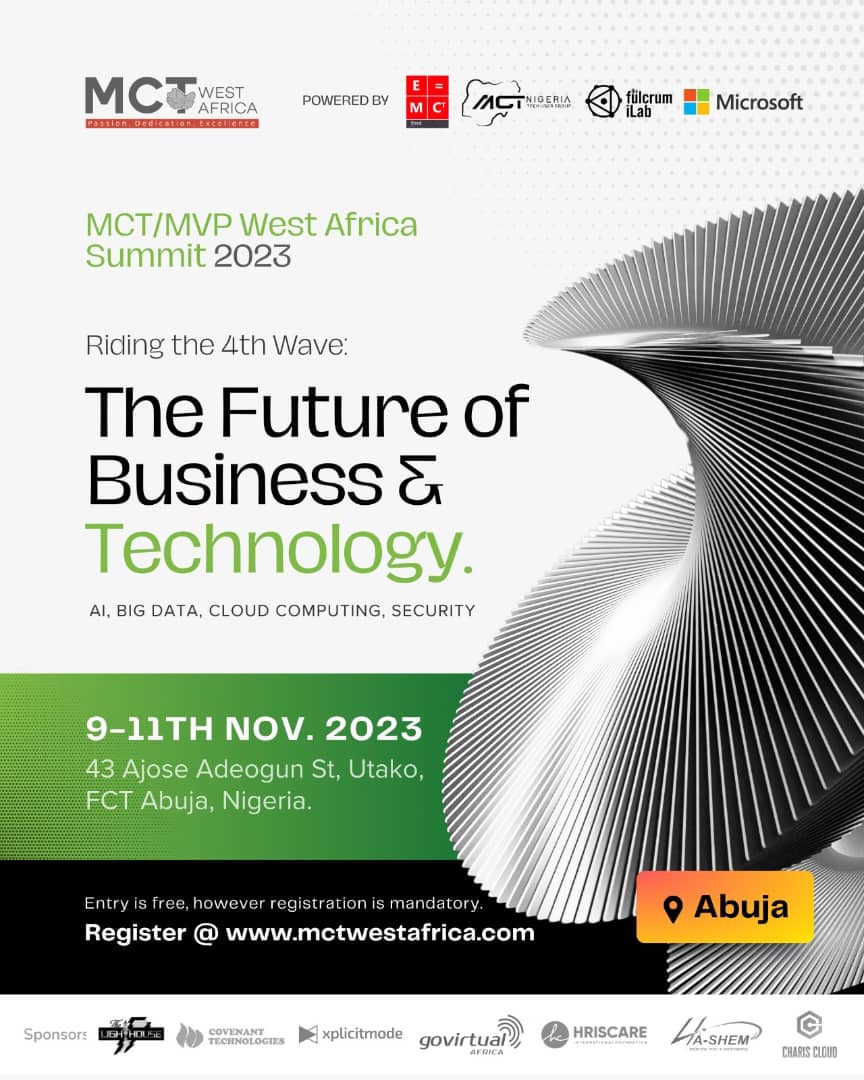 heemahmuslad's tweet photo. I'm thrilled to invite you to the tech event of the year in Abuja, Nigeria from November 9th-11th, 2023. 
Join us for three days of inspiration, workshops, networking, innovation, and career insights. 
Secure your free seat now at https://t.co/MR3U5DukU8 https://t.co/HPi431IN27