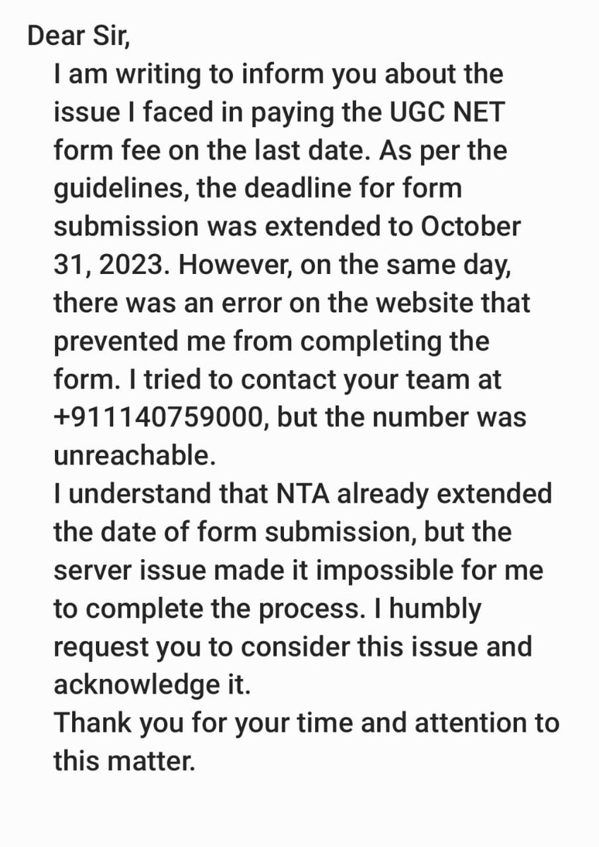 sharma_mansiii's tweet photo. @mamidala90 Good morning sir please acknowledge the issue related ugc net https://t.co/DPfneaNfrd