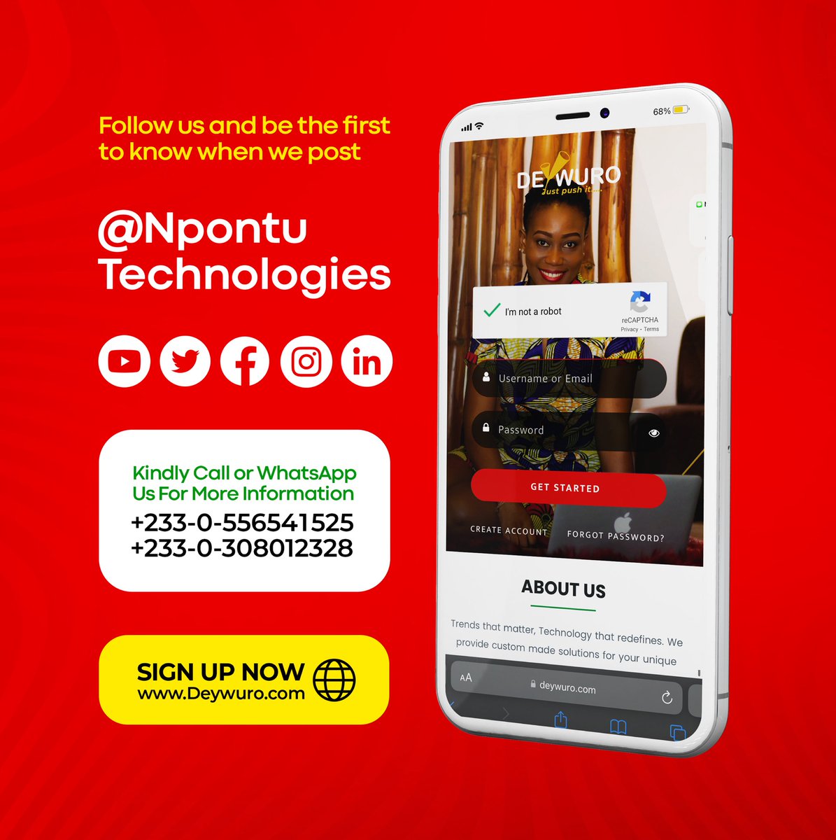 Npontu's tweet photo. 📲 Reach your audience instantly with our powerful Bulk SMS service through Deywuro! 🚀 Send personalized messages, promotions, and announcements with ease. Connect with your customers like never before.
#BulkSMS #Deywuro #CommunicationSimplified 💬 https://t.co/BepZYvhb3c