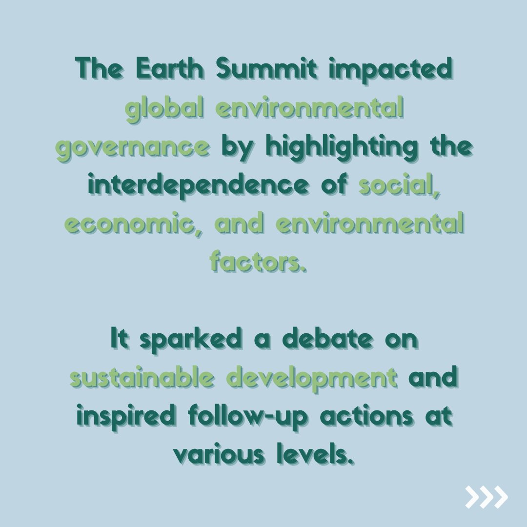 Neo_climate's tweet photo. Do you know what happened at the #EarthSummit in 1992? This landmark event began a new era of #global #environmental  #Governance  and #Awareness. It also set the stage for subsequent conferences and agreements on sustainable development.
#climateaction #sustainabledevelopment https://t.co/H7l8zy1C7K