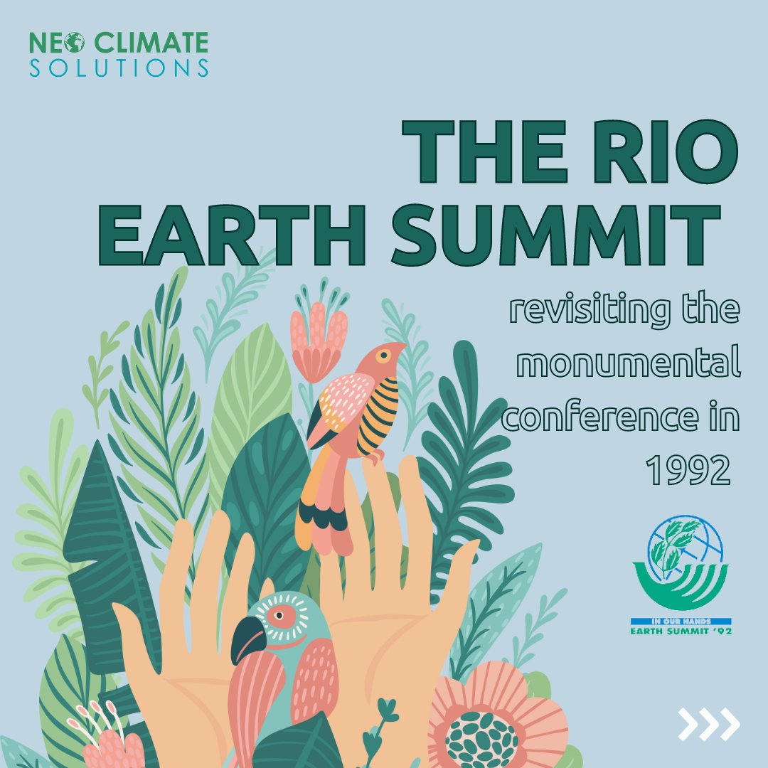 Neo_climate's tweet photo. Do you know what happened at the #EarthSummit in 1992? This landmark event began a new era of #global #environmental  #Governance  and #Awareness. It also set the stage for subsequent conferences and agreements on sustainable development.
#climateaction #sustainabledevelopment https://t.co/H7l8zy1C7K