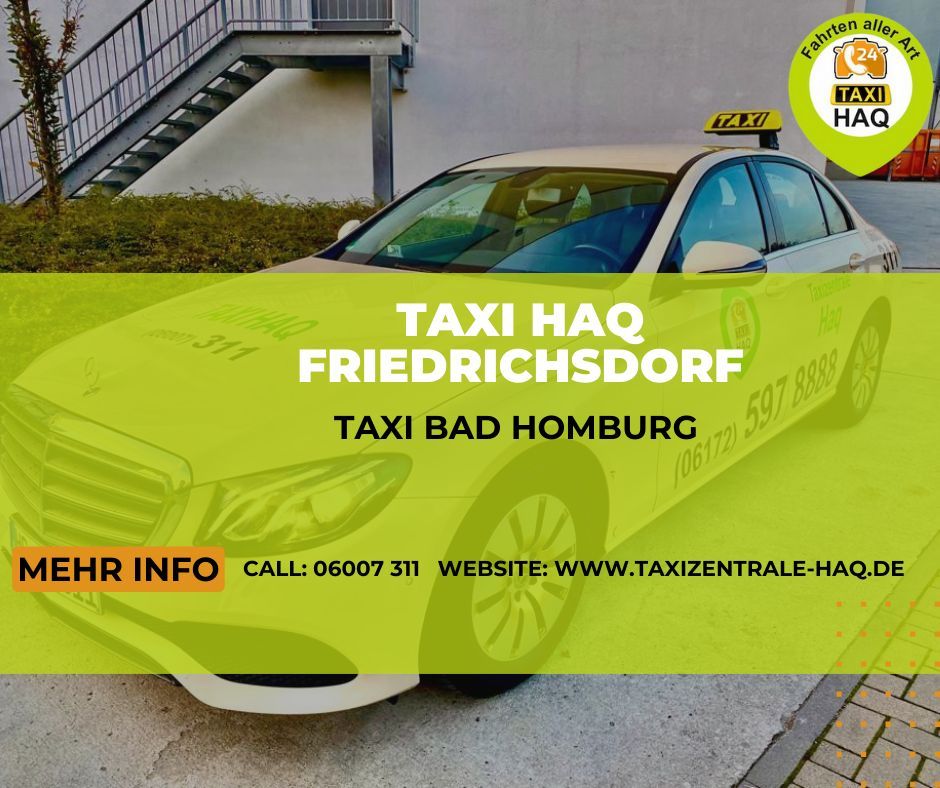 HaqTaxi's tweet image. TAXI BAD HOMBURG

Unser Team bei Taxi Haq #Friedrichsdorf ist bereit, Sie sicher und #bequem zu Ihrem Ziel zu bringen. Rufen Sie uns an oder #buchen Sie online! 

Kontaktiere uns: 06007 311

Besuchen Sie uns: buff.ly/46YlPG8

#taxiservice #TaxiBadHomburg #Frankfurt