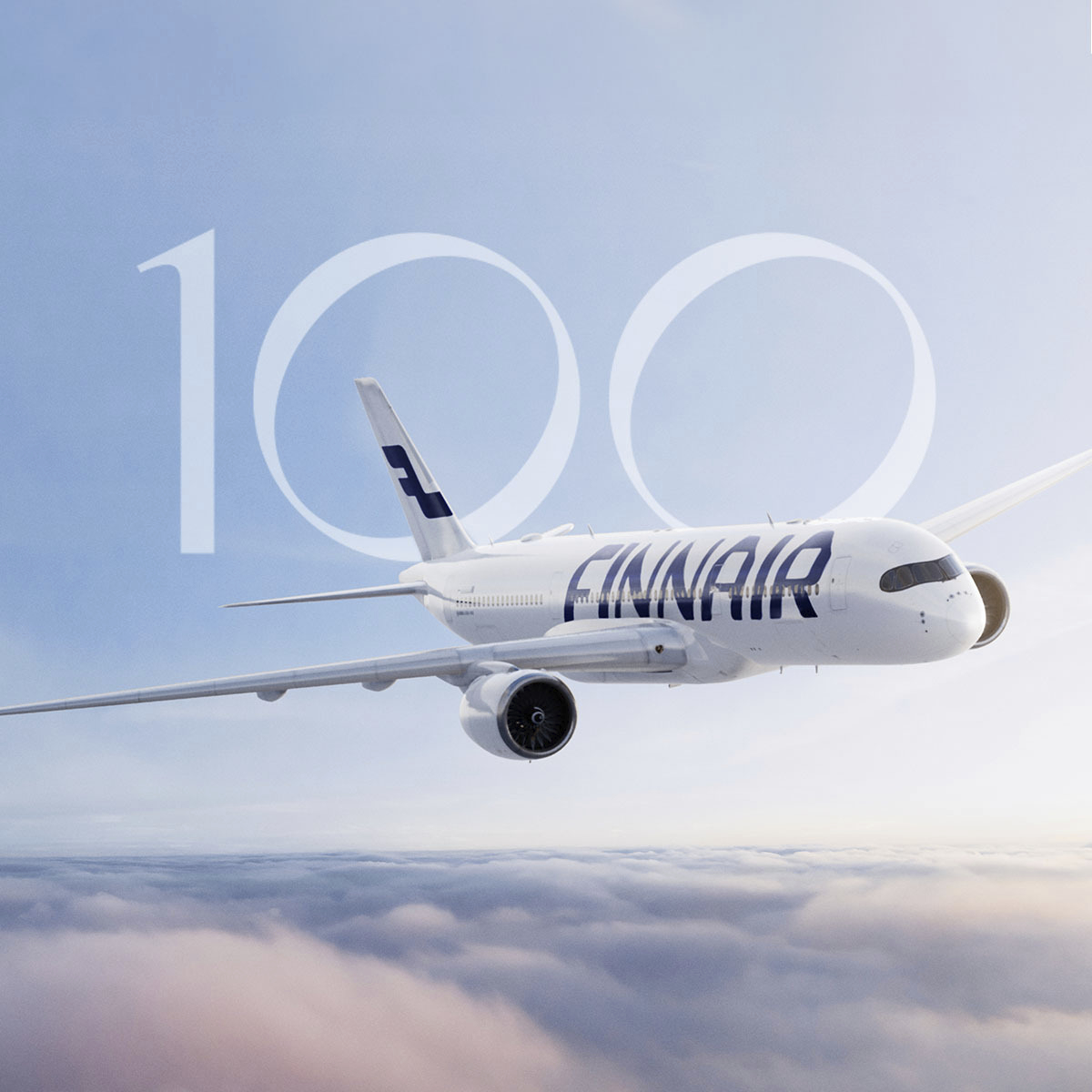Finnair's tweet image. It&apos;s our 100th anniversary today, making us one of the oldest still operating airlines in the world. 100 years of bringing people together, 100 years of wonderful memories. A big thank you to everyone who&apos;s been part of our journey. 💙 #Finnair100
