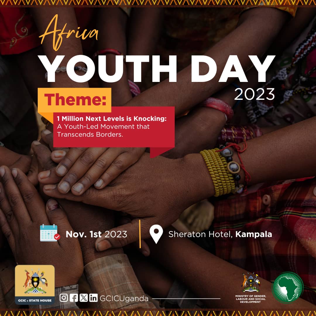 𝗔𝗳𝗿𝗶𝗰𝗮 𝗬𝗼𝘂𝘁𝗵 𝗗𝗮𝘆 𝟮𝟬𝟮𝟯

Uganda is commemorating the day under the theme '1 Million Next Levels is Knocking: Youth-led Movements that Transcend Borders,' emphasising the significance of collective efforts towards a better future.

#WeMove #AYM2023 #1mNextLevel