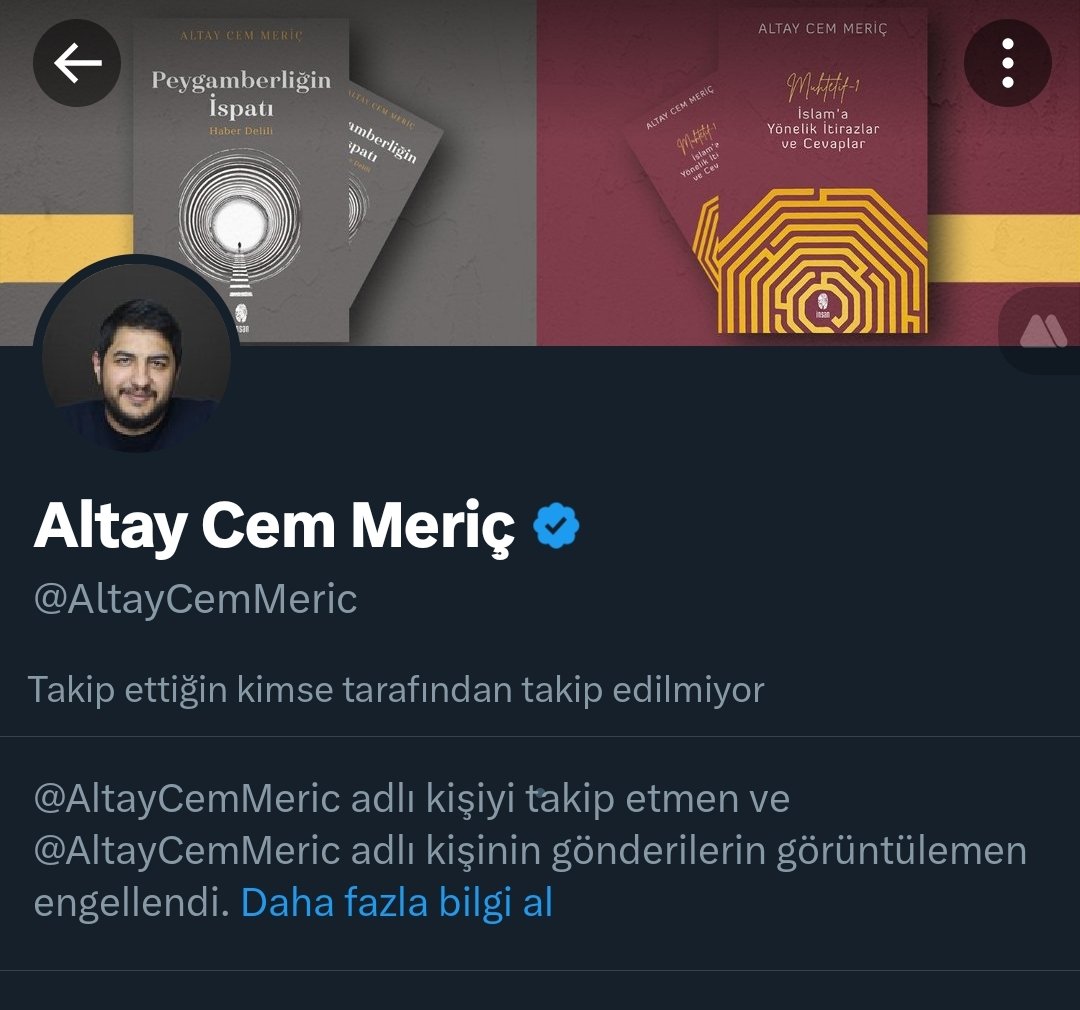 MidJourney Cihadçısı @AltayCemMeric kendisinin ifşasından sonra, paylaşım ses getirmeye başlayınca, cevap vermek yerine engel atmayı tercih etmiş. Arkadaşlar bu Modernist Müslimler böyle korkaktır. Rezil olacağını bildiği alana girmez. Her kim bu şahsa yakınsa ondan uzak durun.