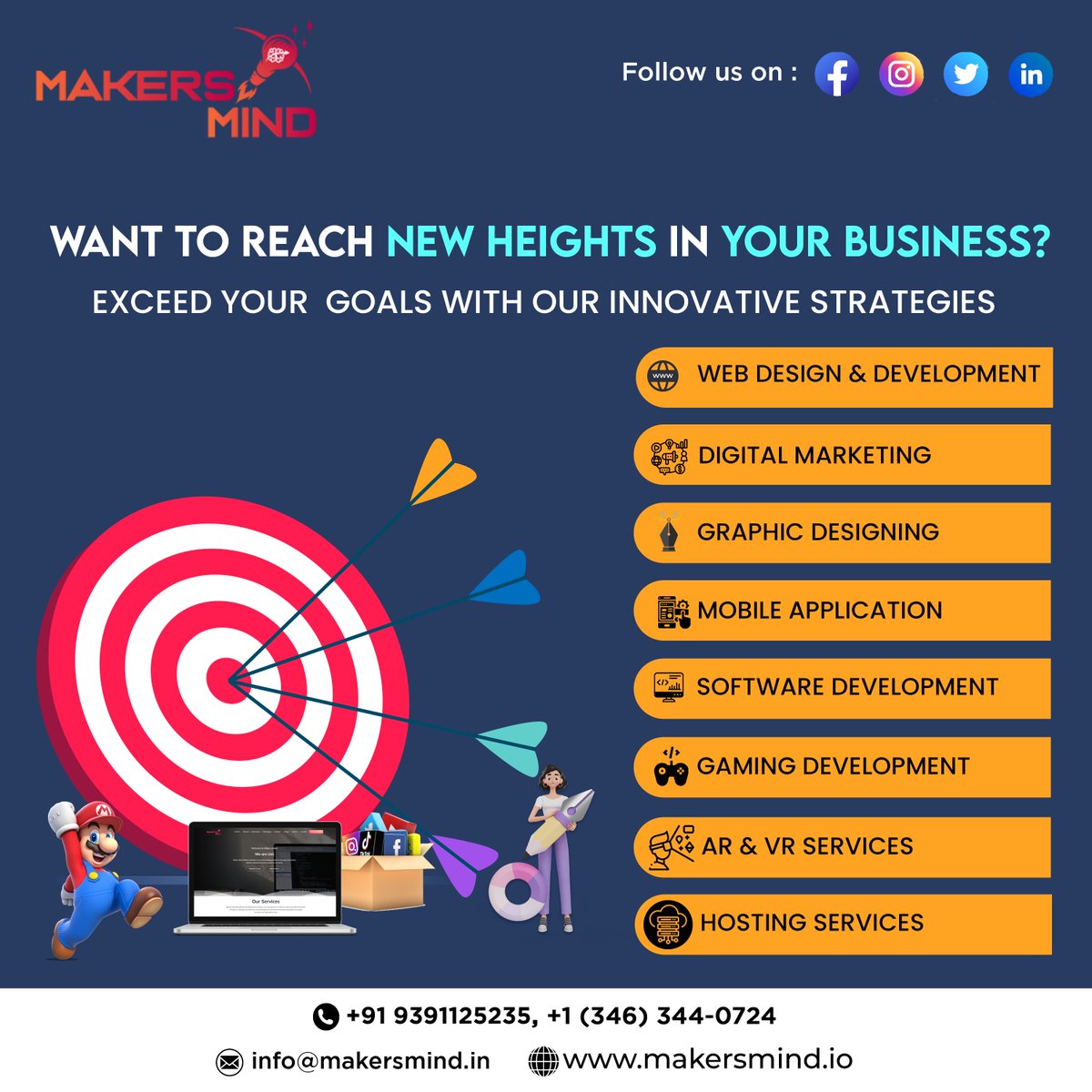 makersminds1's tweet image. Target your audience effectively and watch your business grow through our expert strategies.
 .
For Enquiries :
contact: 9391125235
visit : makersmind.io
.
.
#digitalmarketingstrategies #webdevelopmentservices #appdevelopmentservices #makersmind #usa #india