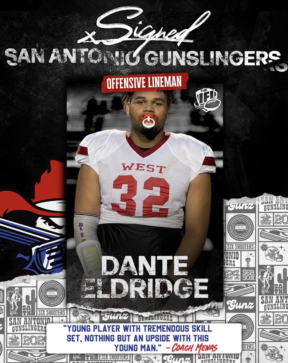 SA_Gunslingers's tweet photo. The San Antonio Gunslingers are proud to announce three signings for the 2024 roster! #GunzUp 🔥 https://t.co/CEKEfOYjfu