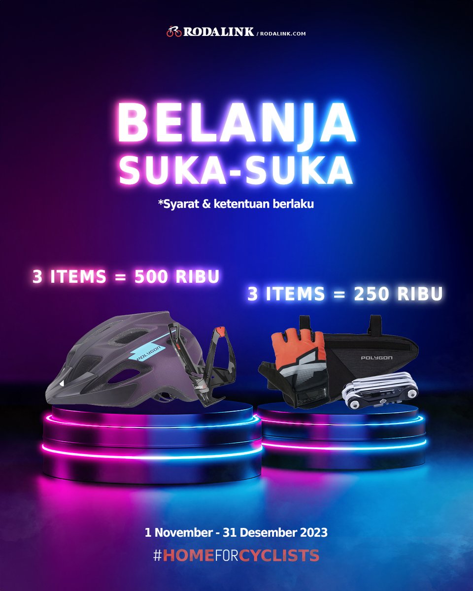 Rodalink_Ind's tweet photo. Sambut bulan November ini dengan penawaran terbaik dari Rodalink!🎉 Beli sekarang dan hemat lebih banyak

*Syarat dan ketentuan berlaku
Cek selengkapnya: https://t.co/BG3djkkmnz

#rodalinkindonesia 
#homeforcyclists 
#promonovember https://t.co/hSAcJGKdYu