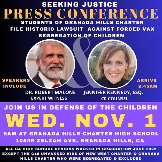 RWMaloneMD's tweet image. Here in California to support the children