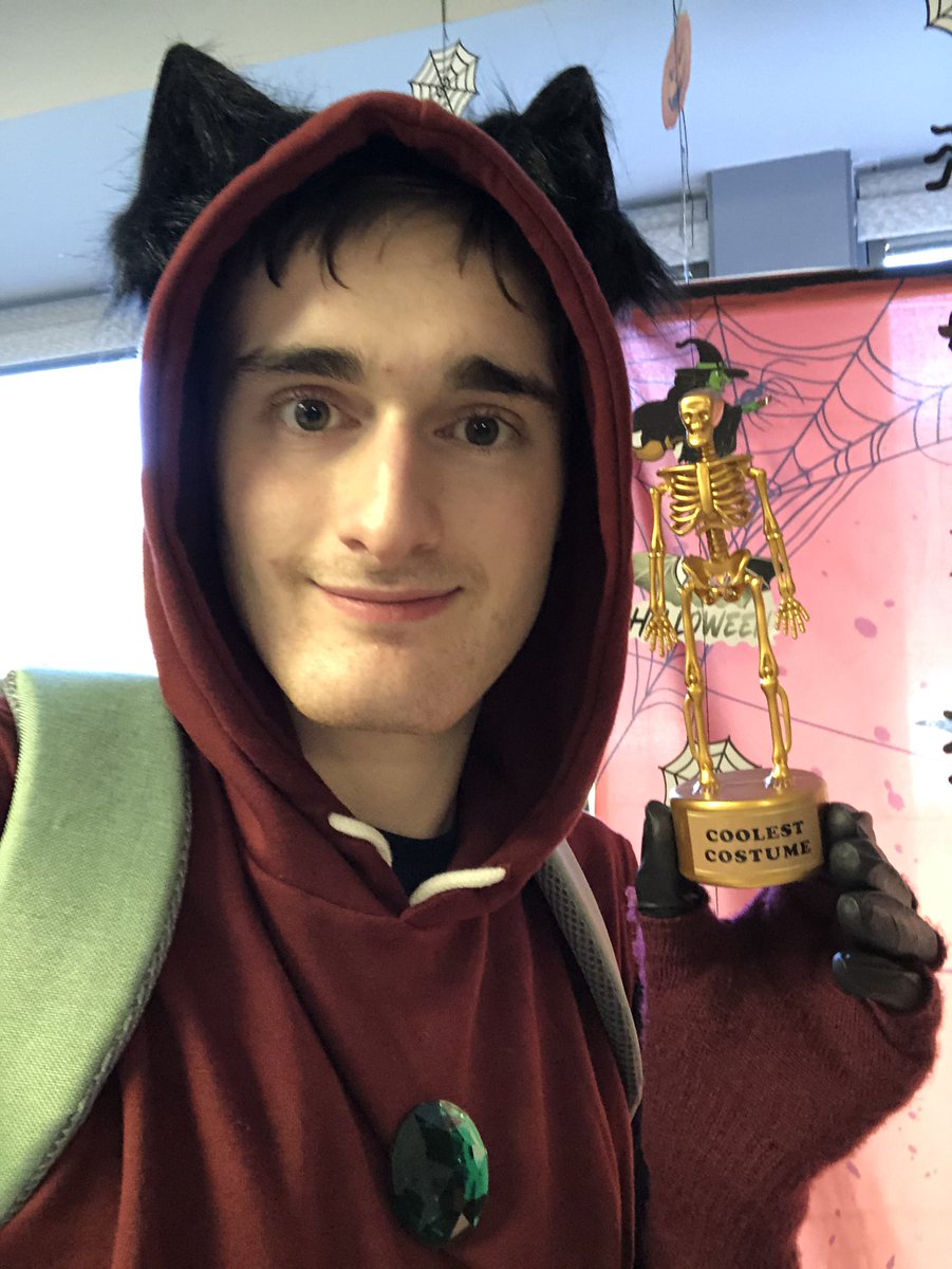 Finally taking the opportunity to show off a cosplay I put together a few months ago. That of Envie Fernandez from Kingdom Force! 

Today I went to work dressed like this for our costume contest, &amp; although I didn’t win best costume overall, I did win coolest costume!