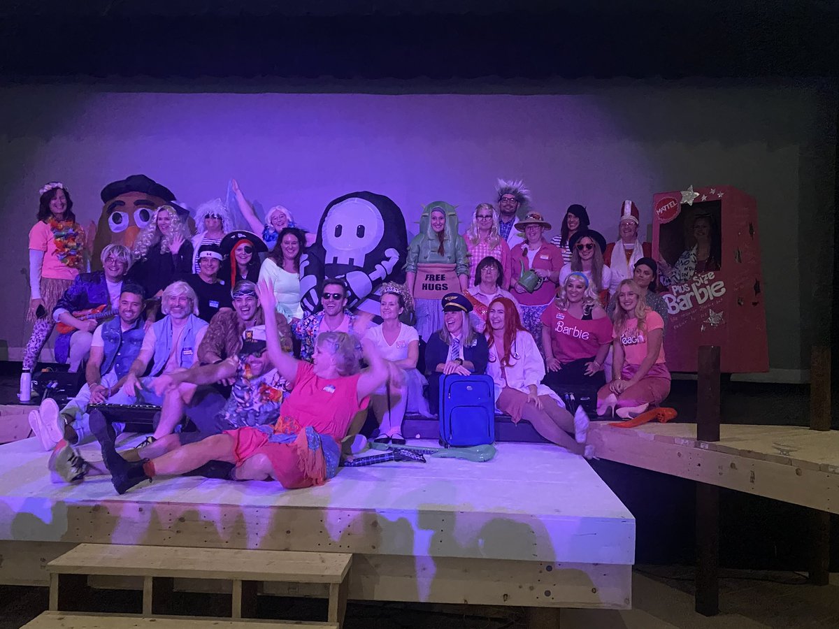 HolyCrossCSS's tweet photo. HC has the best staff! Thank you for the very special “treat” today. Costume Parade with excellent costumes including many Barbies & Kens. Followed by a special rendition of a classic Barbie movie song led by Mr. Stabile 💖🔥 #kenenough https://t.co/LWMDshL9Bf