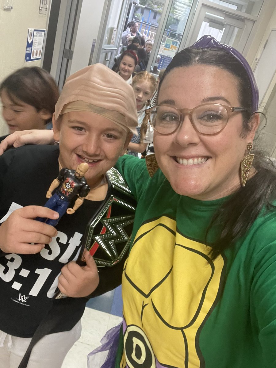 I loved being his ELA teacher last year, but it makes it even more awesome that we both love wrestling! He even got me a shirt when he went to a wrestling match! Such a cool cougar cub!