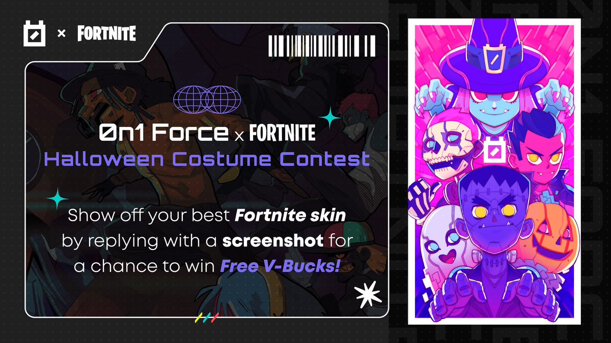 Trick or Treat 0N1Force fam! 👻 We're hosting a costume contest 🎃 Come show off your best @FortniteGame skin below for a chance to win free V-Bucks! 🎮