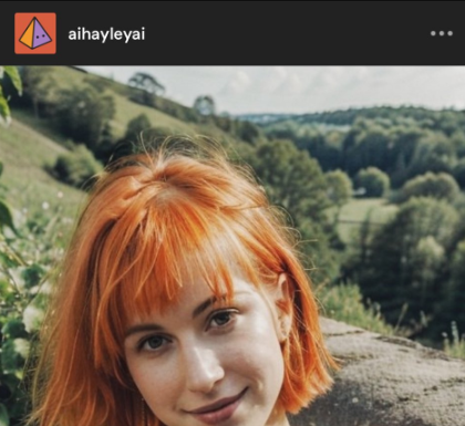 please report this tumblr blog, they post sexual ai content of hayley. do not engage, just report please!

it's aihayleyai