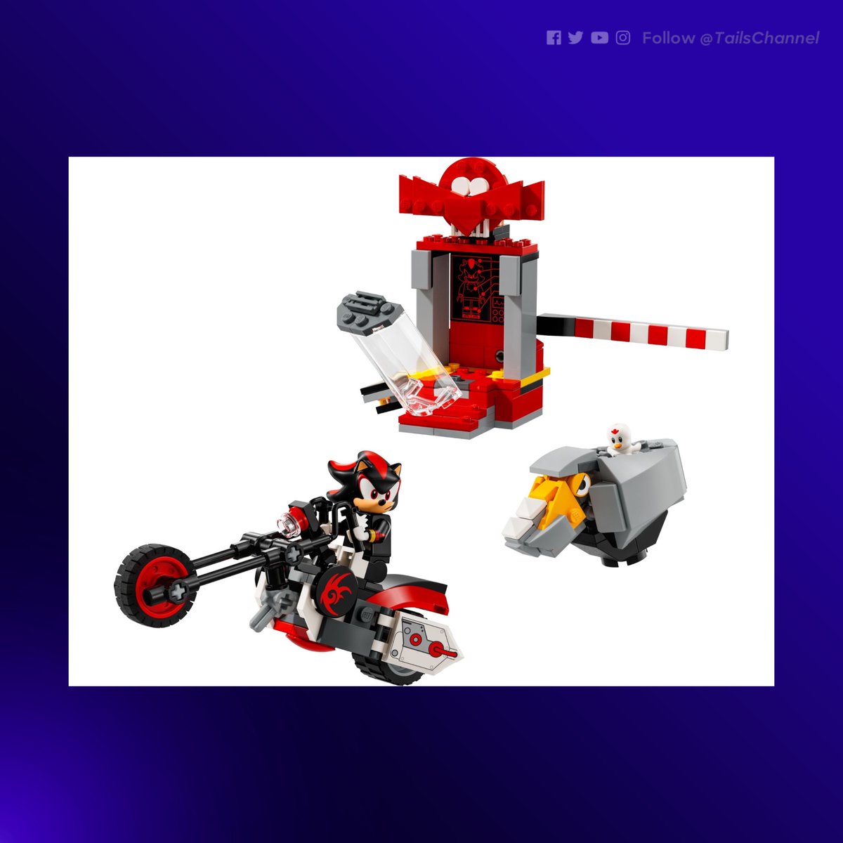 Here’s the first look at the Shadow’s Escape LEGO set. 

👉 Releases January 2024
👉 Tentative price at 20.99 US

#SonicNews