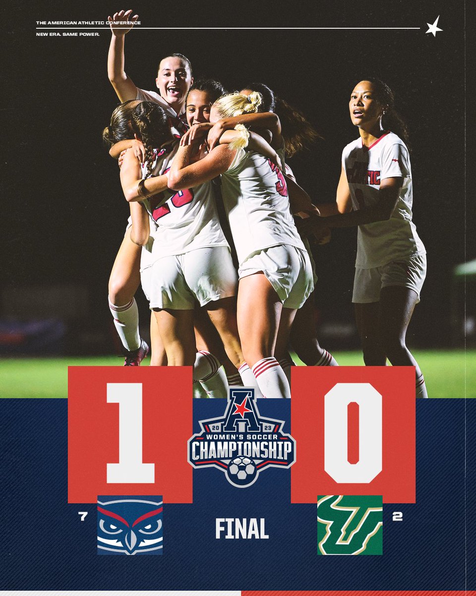 Some late game heroics from Florida Atlantic and the Owls are on to the semifinals!

#AmericanWSOC x <a href="/FAUWSoccer/">Florida Atlantic Women's Soccer</a>