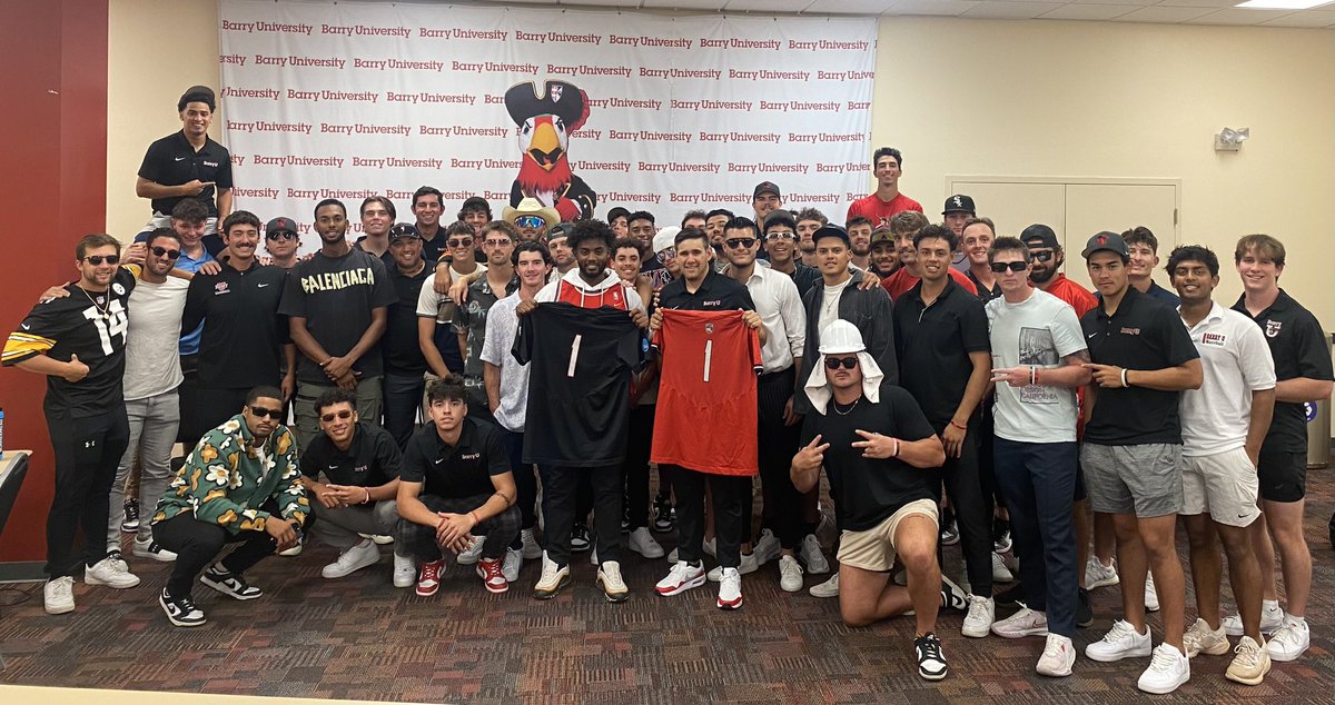 <a href="/BarryUBaseball/">BarryU Baseball</a> Red vs Black Fall World Series kicks off Wednesday night at 6pm at Feinbloom Field! Free admission. Come out and support the Bucs! 

Game 2 will be Saturday at 12pm. 

*if necessary, Game 3 will be Monday at 4pm.  <a href="/GoBarryBucs/">Barry University Athletics</a> <a href="/SFSmithPhD/">Scott F. Smith</a> <a href="/BarryUniversity/">Barry University</a>