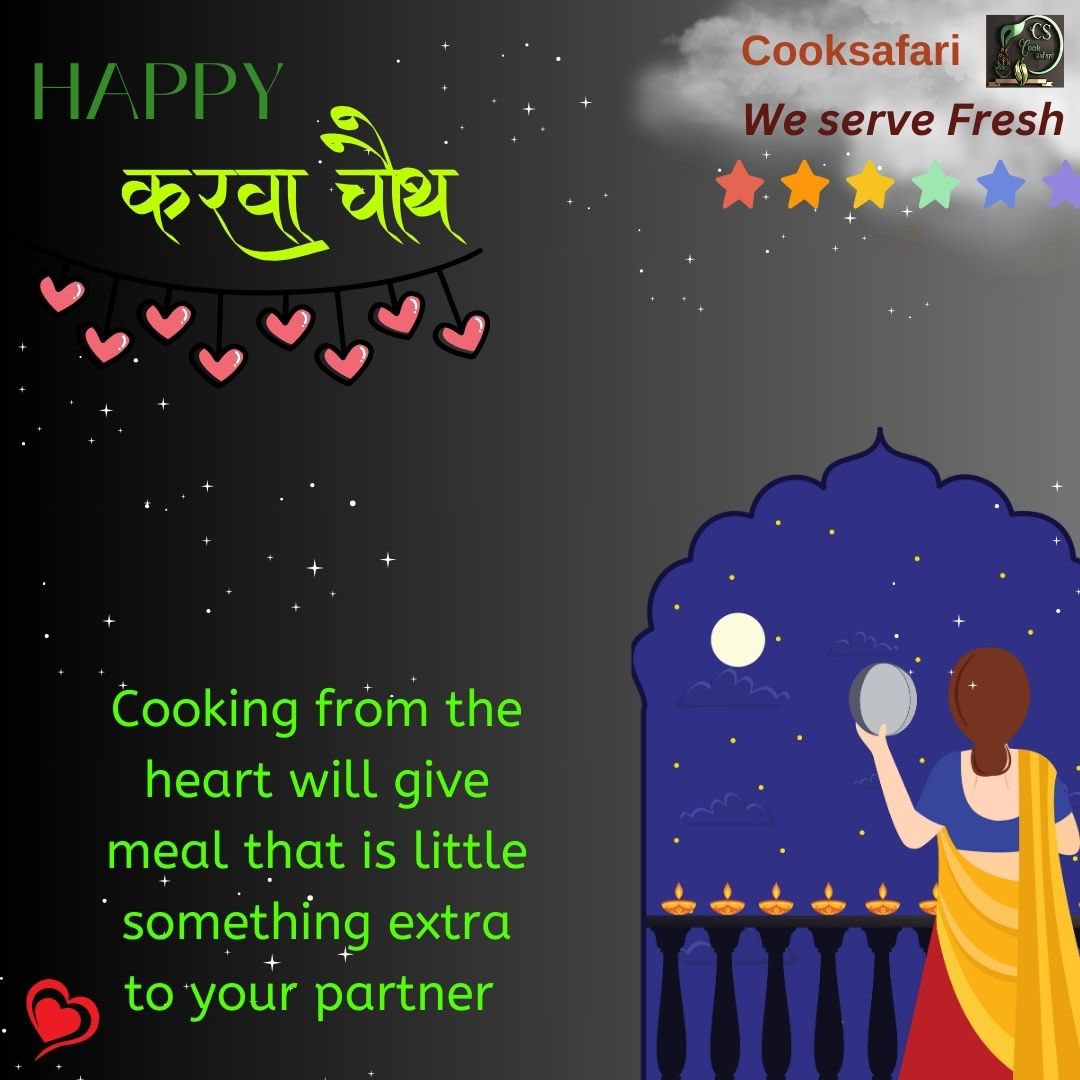 CookSafari's tweet image. Cooking from the heart will give meal that is little something extra to your partner 

Cook fresh with cooksafari 

Enjoy hassle free cooking experience 

#cooksafari #karwachauthspecial #cookfresh #hasslefree #partner
