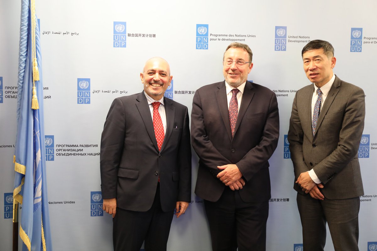 ASteiner's tweet photo. A warm welcome to Marcos @marcosathias on his first day as ASG/Director of @UNDP's #BPPS. 

An engaging discussion together with @HaoliangXu on strengthening support to our dedicated network of country offices &amp; to better serve the world's most vulnerable &amp; to achieve #2030Agenda https://t.co/wQQME93WoO