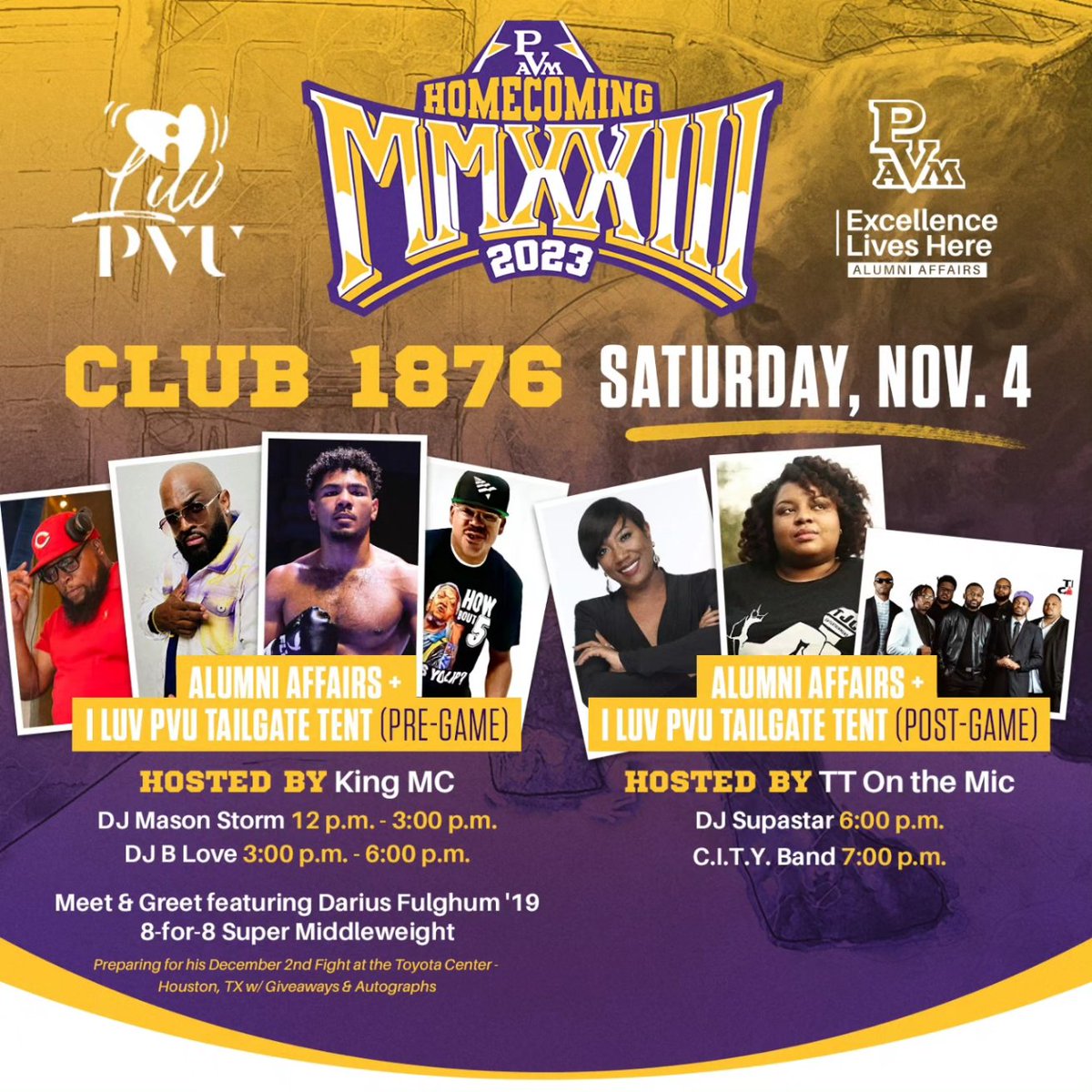 PVAMUAlumni's tweet photo. #pvhc2k23 #pvamu_oaa #pvamu #club1876 https://t.co/axxBFcY0xy