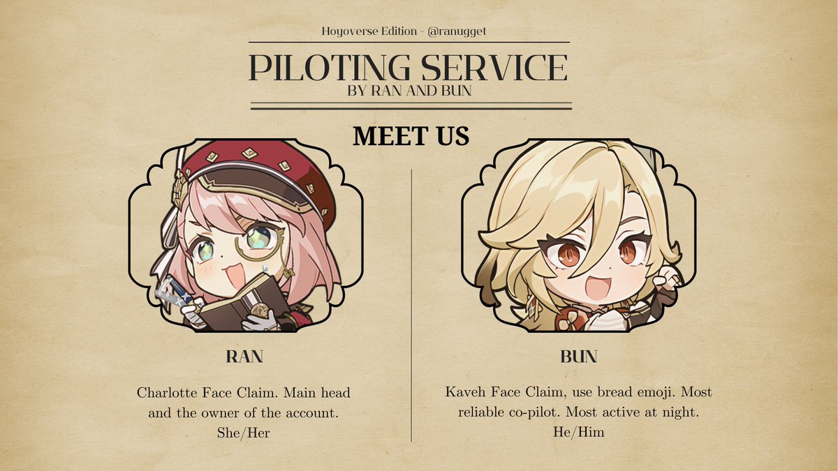 ranugget's tweet image. Mind spreading the news? Thank you!

Steambird reporting and airing! Ran and Bun has officially announce a cooperation for Genshin Impact and Honkai Star Rail services! More details please read the newspaper below

Note : we will updating things slowly to avoid twitter or x spam