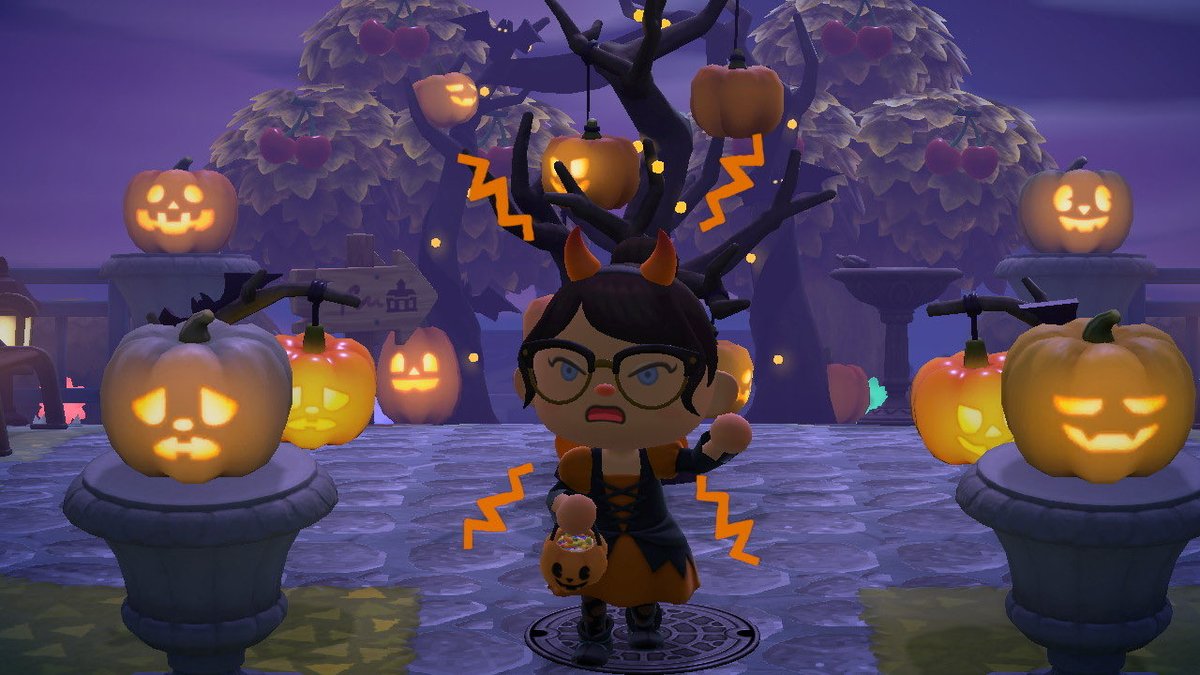 AcnhBray's tweet photo. happy halloween from pangea 🎃 #acnh #AnimalCrossingNewHorizons #AnimalCrossing #animalcrossinghalloween https://t.co/TNguPRHUJl