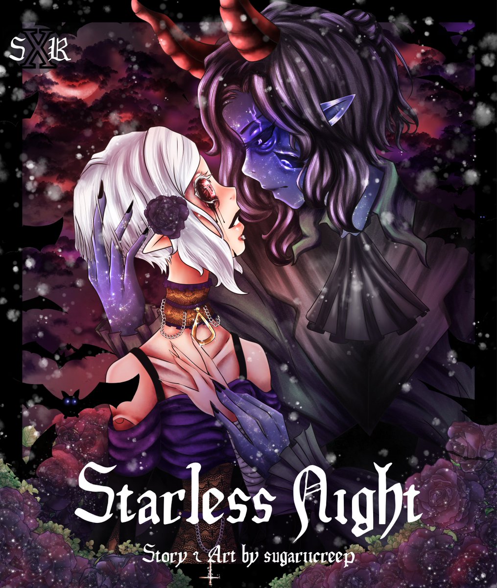 sugariicreep's tweet photo. Starless Night
✨When Creep is dragged to a ball with his sister, he meets a man who could change his life forever.✨
Buy now only on Gumroad!! 
(link down below)
#vtuber #mangaka #blmanga #Envtuber https://t.co/OKZHZPGqdw