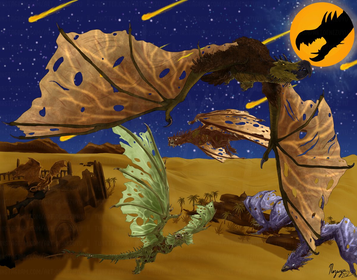artofnezuyu's tweet photo. "Legends always have some truth behind them, Survivor."

Lowkey missing this fight, the Dodowyvern is my favorite of Fear Evolved.

#ARKSurvivalAscended #ARKSurvivalEvolved  #playARK #ARKart #artwork #digital https://t.co/uxrtenBOK6