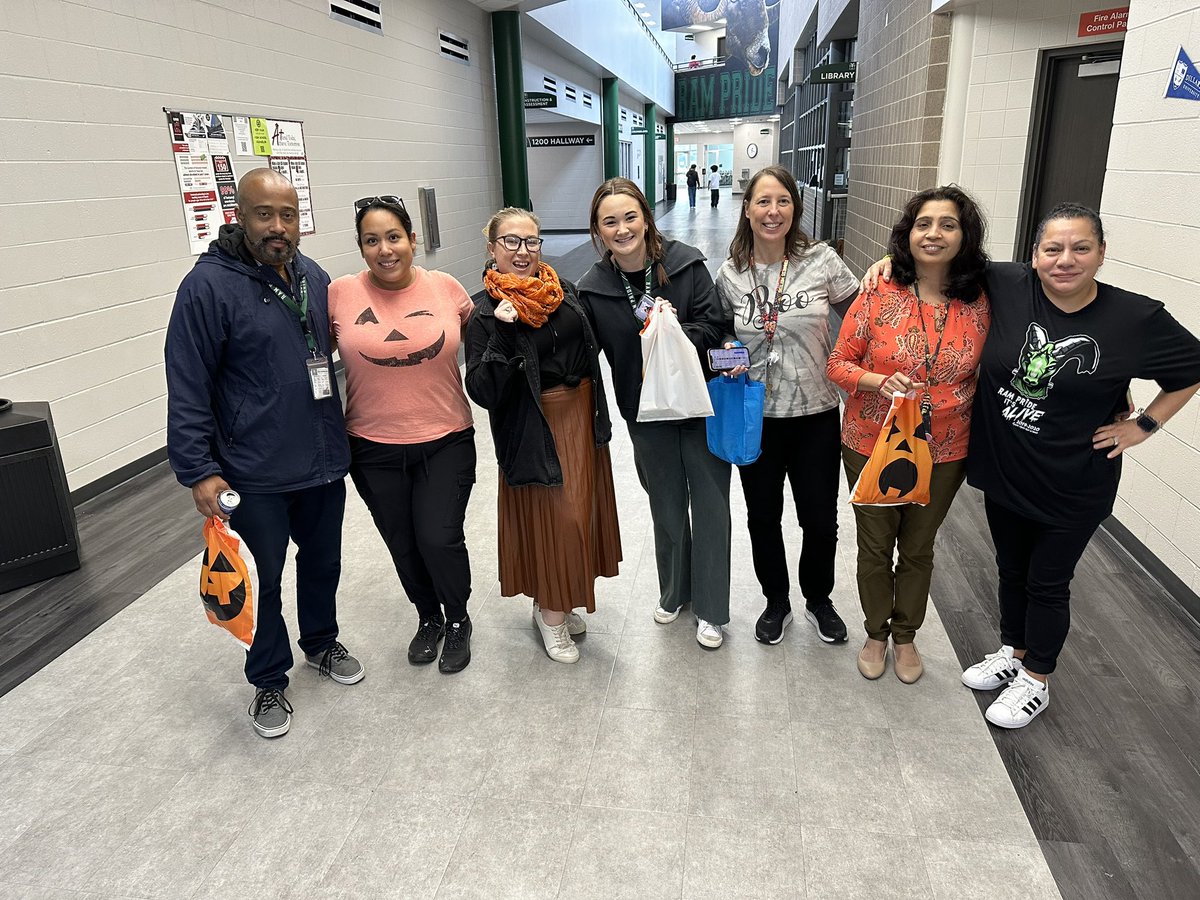 Staff Trick or Treating along the halls of MCHS!!! #RPND