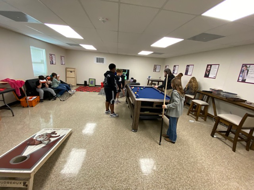 jhillhornet20's tweet photo. @almshornets 1st Hornet Pride Pass redemption day of the year was great! Students played pool, air hockey, Mario, Pac-man, cornhole, etc. in the rewards room. Some teachers joined in on the fun also. #AMSproud #LivingstonMADE #SWPBIS #AnotherGreatDayToBeAHornet @Livingston_PPS https://t.co/7mXIEymtUR