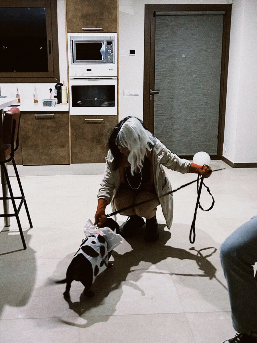 Cruella y su dálmata 🤍🖤