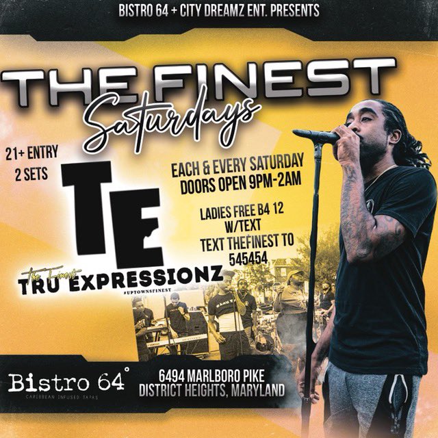 DUS_THE_CEO's tweet image. #TheFinestSaturdays We lit each and every Saturday | 6494 Marlboro Pike, District Heights, MD #Bistro64 . Join Us! Ladies FREE b4 12mid w/ text #truexpressionz #tethefinest