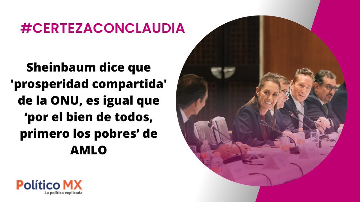 ¡Prosperidad compartida para México 🇲🇽! 

Colaboración fructífera entre Claudia Sheinbaum y el Comité de Asociación de Bancos de México para impulsar 🙌🏼 aun más la economía nacional.

#CertezaConClaudia ✅
#Claudiadores 🛡️