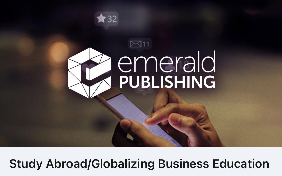 Call for our Special Issue on Study Abroad/Globalizing Business Education at JIEB opens today - November, 1st 2023. You are cordially welcome to submit relevant research: emeraldgrouppublishing.com/calls-for-pape…