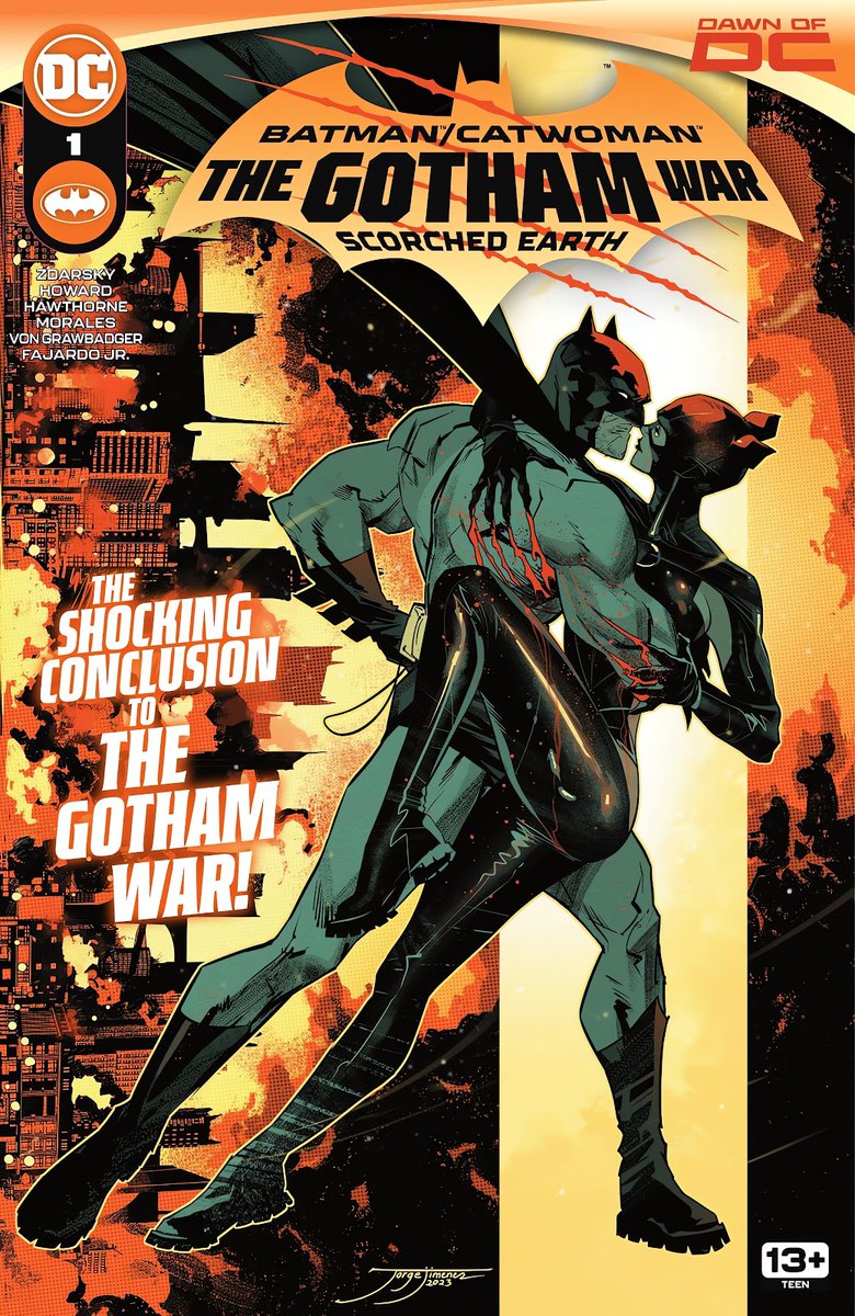 King_Hyperion89's tweet photo. DC Comics Batman/Catwoman: The Gotham War: Scorched Earth

Gotham Rogues with equipment from the Batcave terrorize the city. Nightwing, Robin and the Batfam engage them. Red Hood intercepts a meteor headed towards Gotham. Catwoman dies? No she's ok.

#DCComics #Batman #GothamWar https://t.co/ZbVqBcTLnY