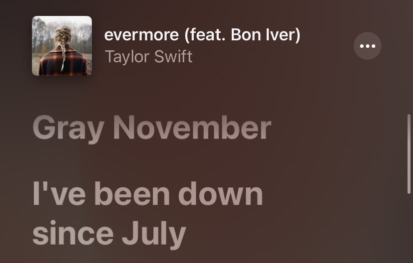 it’s officially evermore season