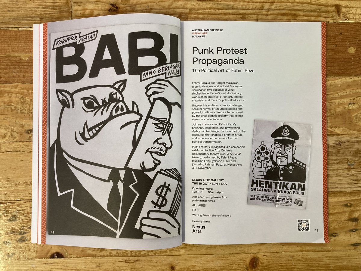 Ini kali pertama design-design poster aku masuk pameran di luar negara. Pameran 'Punk Protest Propaganda: The Political Art of Fahmi Reza' di Adelaide, Australia sedang berlangsung hingga 5 Nov 2023