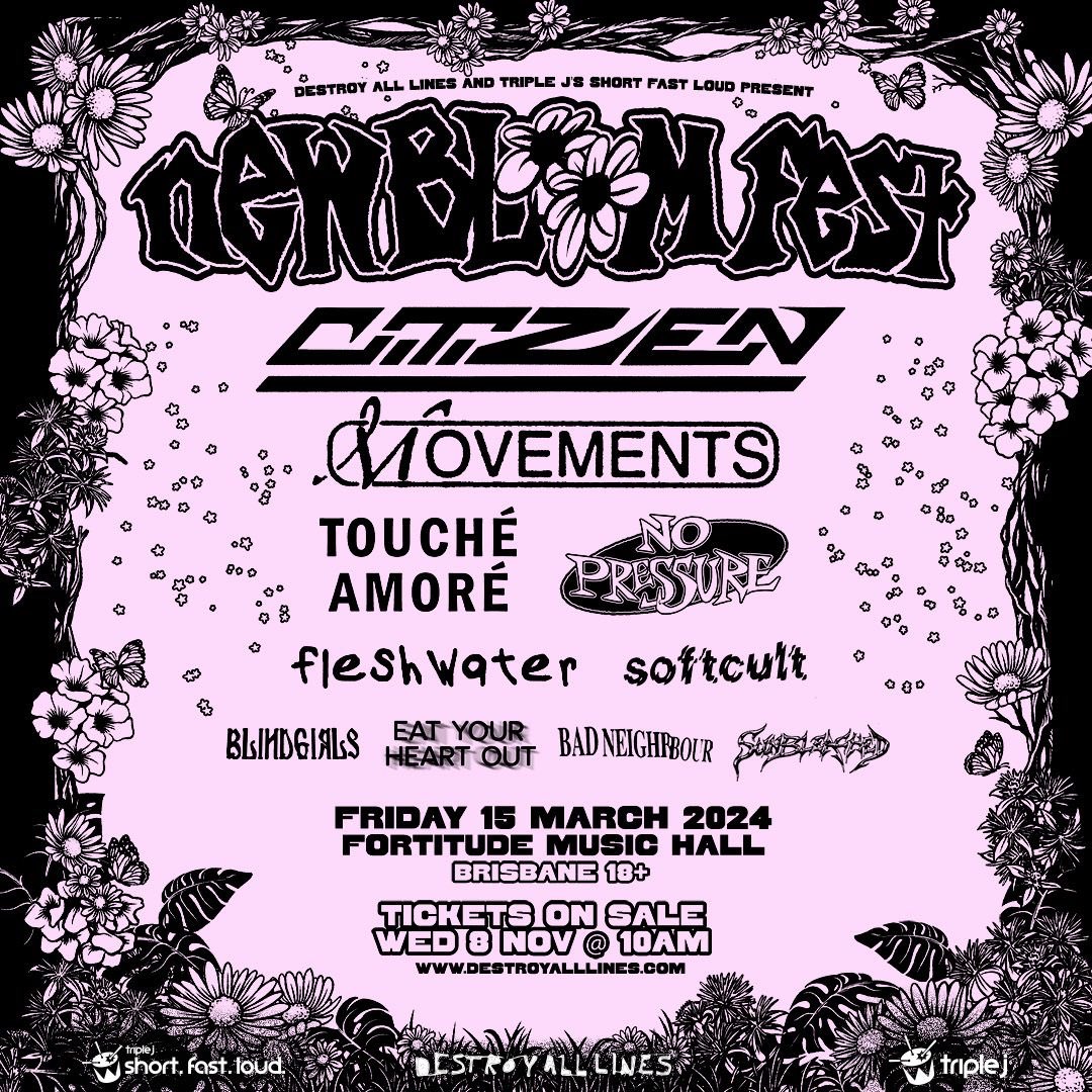 absolutely buzzing to be part of this 🔥 lineup next year for the first ever new bloom festival!!!

sign up for early bird presale access from monday november 6 @ 5pm aedt -
bit.ly/24NBFsignup