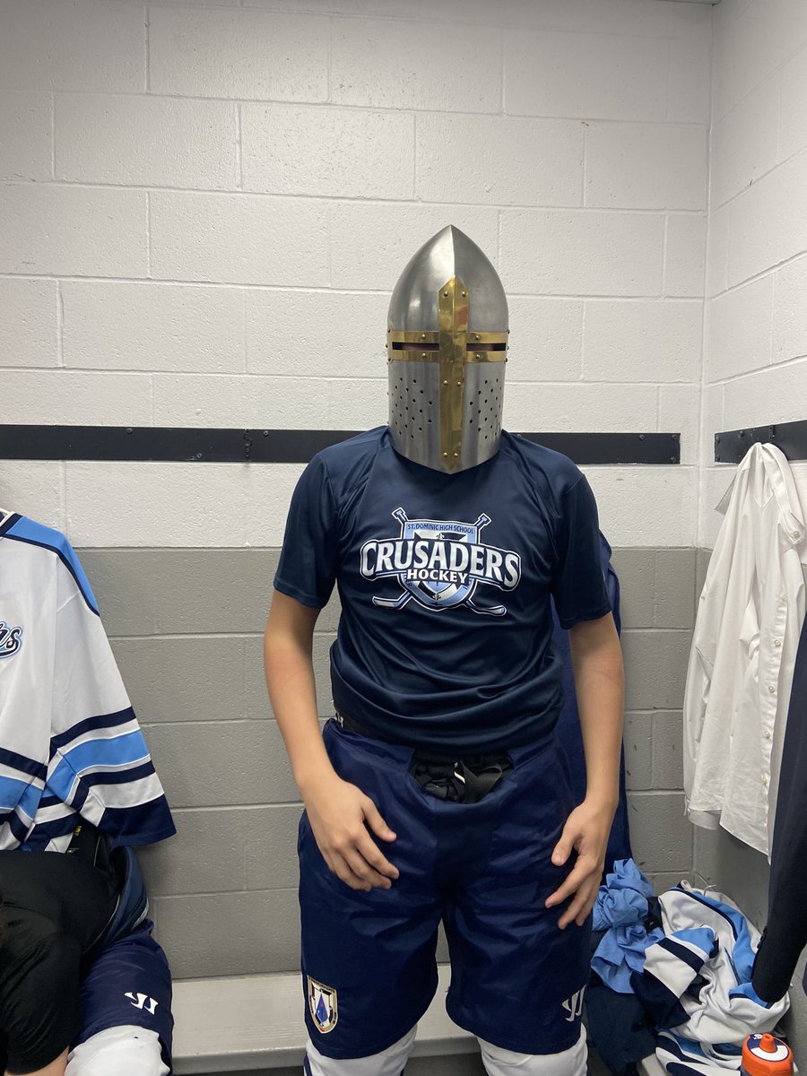 sdhsicehockey's tweet photo. Crusaders with the 9-1 W on opening night over FZN. Goals from Miller (2), Maire, Penning (3), Hammond, Sweeso and Hotfelder! 
Evan Hammond gets the helmet tonight!! https://t.co/oXVPp2tuFO