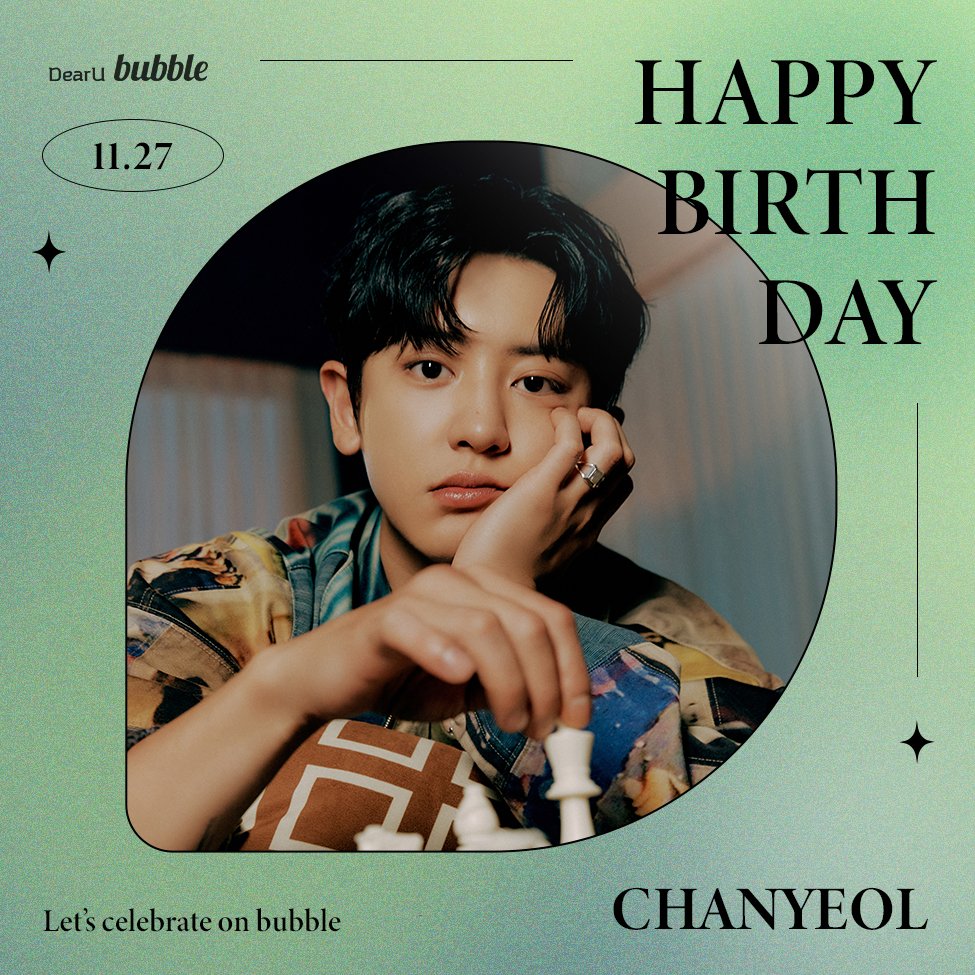 dearu_bubble's tweet photo. 🎂Happy Birthday🎂 CHANYEOL😊
⠀
#HAPPYCHANYEOLDAY 
#CHANYEOL #찬열
#EXO #엑소 
#bubble #버블 
@weareoneEXO https://t.co/ccLbZFqlsm