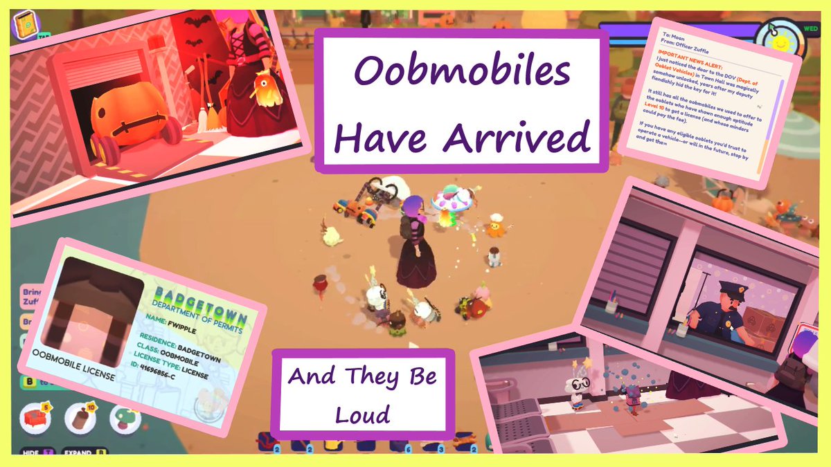 Oobmobiles are here, and they are fun, creative and very loud. In this video I take my 7 level 10 ooblets and buy them all vehicles so I can show you all what this update has to offer. <a href="/ooblets/">Ooblets</a> clearly had fun makinf this update. youtu.be/zxS0-Kqcgn8