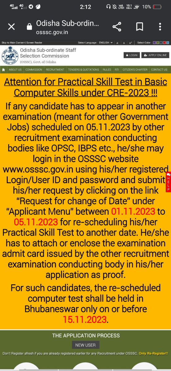 ddeepika2610's tweet photo. @abhayips86
 we are facing difficulty in downloading admit card for PEO skill test. While downloading the screen automatically rerouting to home page of OSSSC. After serveral attempts and change of browser also ,same problem persist.
@MoSarkar5T
@Naveen_Odisha @CMO_Odisha @osssc https://t.co/w7fa1tbWfM
