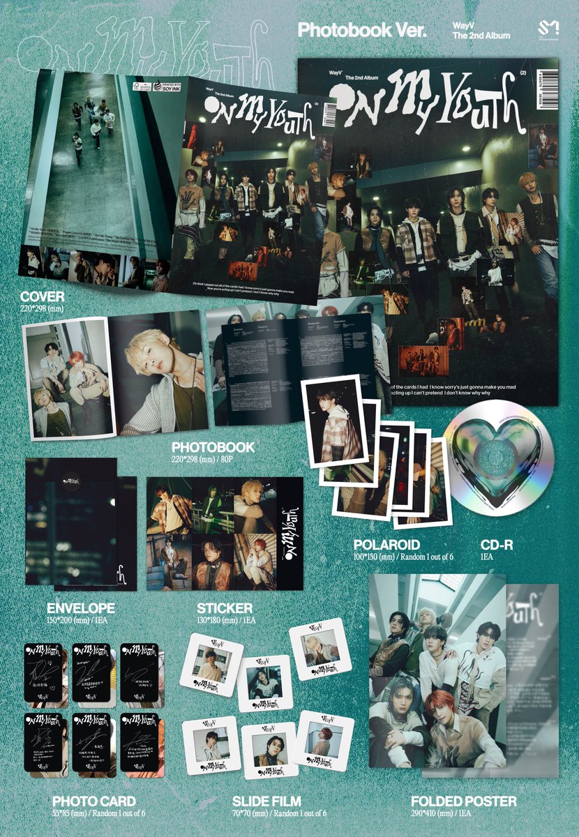 WayV_official's tweet photo. WayV The 2nd Album 'On My Youth' Album Details (Photobook Ver.)

YES24 ➫ https://t.co/bjJbwwbFC5
핫트랙스 ➫ https://t.co/x8mE6foDG4
알라딘 ➫ https://t.co/1pEz5gmKkS
SMTOWN&STORE ➫ https://t.co/FoLMUjQS65

#WayV #威神V 
#OnMyYouth #遗憾效应
#WayV_OnMyYouth 
#WayV_OnMyYouth_遗憾效应
#WayV_OnMyYouth_6PM