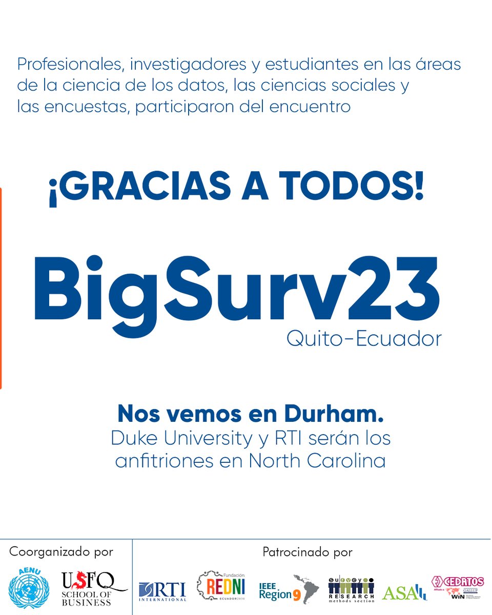 Big Data + Survey Science Conferences tweet media