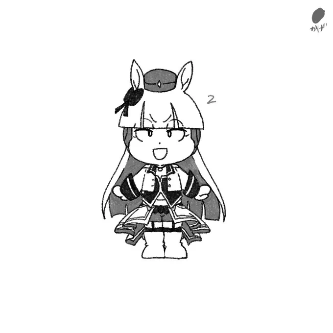 手慣らしに描いた