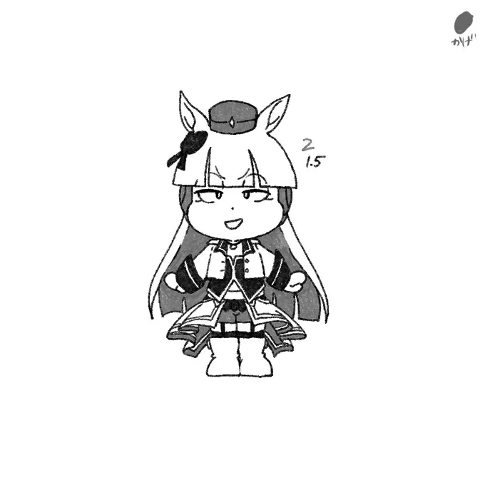 手慣らしに描いた