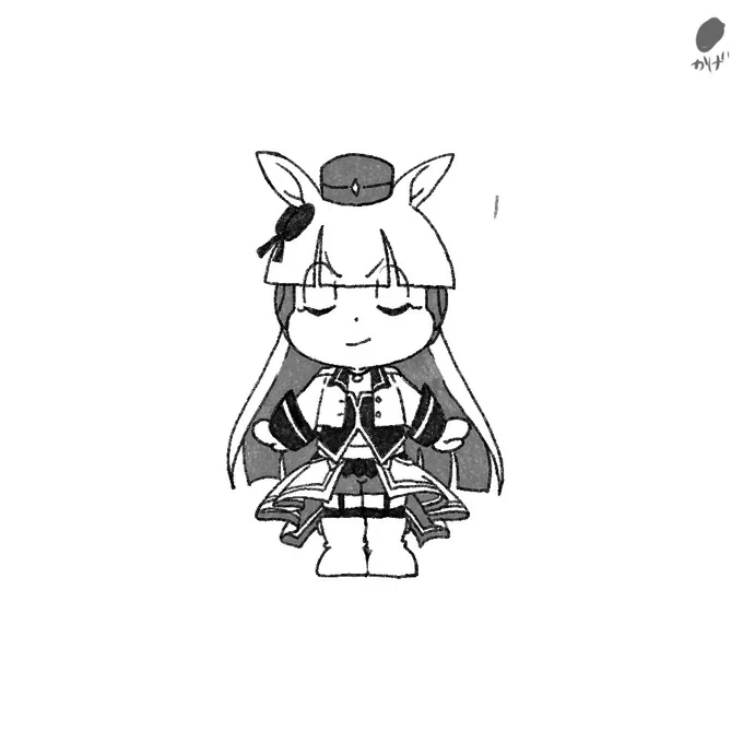 手慣らしに描いた