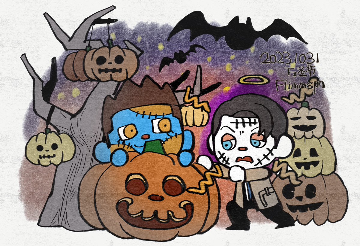 #SPNfanart #destiel #deanwinchester #castiel
🎃🦇🎃